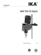IKA RW 20 digital Betriebsanleitung