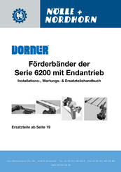 Dorner 6200 Serie Installations-, Wartungs- Und Ersatzteilehandbuch