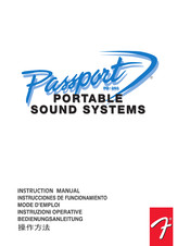 Fender passport PD250 Bedienungsanleitung