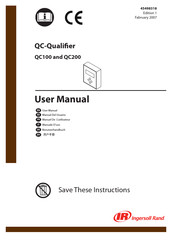 Ingersoll Rand QC100 Benutzerhandbuch