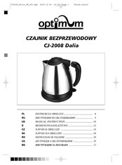 Optimum CJ-2008 Dalia Bedienungsanleitung