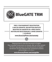 Go groove BlueGATE TRM Bedienungsanleitung