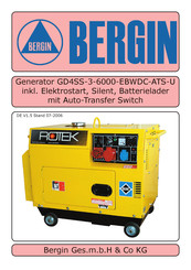 BERGIN GD4SS-3-6000-EBWDC-ATS-U Handbuch