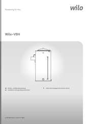 Wilo VBH 3000 L-eckig-GIII Einbau- Und Betriebsanleitung