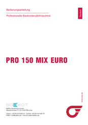 Saxxot PRO 150 MIX EURO Bedienungsanleitung