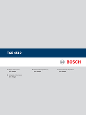 Bosch TCE 4510 Instandsetzungsanleitung