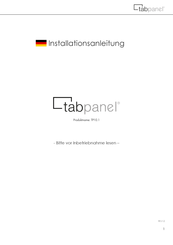 Axis tabpanel TP10.1 Installationsanleitung