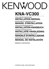 Kenwood KNA-VC300 Installationshanbuch