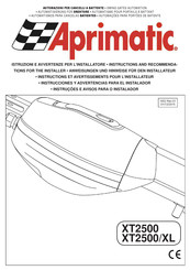 Aprimatic XT2500 Anweisungen Und Hinweise Für Den Installateur