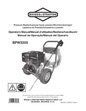 BRIGGS&STRATTON BPW3200 Bedienerhandbuch