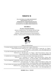 Ravaglioli RAV212 N Übersetzung Der Originalanleitung