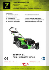 Zipper Maschinen ZI-DRM 51 Betriebsanleitung