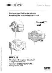 Baumer HMG 11 Serie Montage- Und Betriebsanleitung