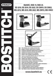 Bostitch MS-SW19 Technische Gerätedaten