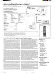 NEC MultiSync LCD8205-P Installationshandbuch