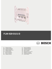Bosch FLM-420-O1I1-D Installationsanleitung