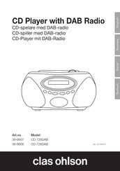 Clas Ohlson CD-726DAB Bedienungsanleitung