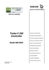 Varian Turbo-V 250 969-9504 Bedienungshandbuch