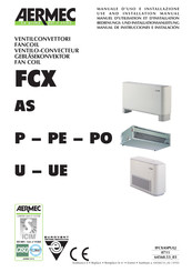 AERMEC FCX 50 P Bedienungs- Und Installationsanleitung