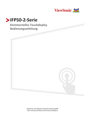 ViewSonic IFP8650-2 Bedienungsanleitung