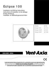 Vent-Axia Eclipse 100X Einbauanleitung