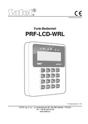 Satel PRF-LCD-WRL Bedienungsanleitung