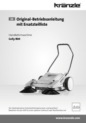 Kranzle Colly 800 Originalbetriebsanleitung