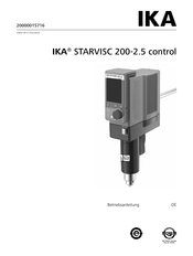 IKA STARVISC 200-2.5 control Betriebsanleitung