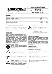 Enerpac NC-1319 Gebrauchsanweisung