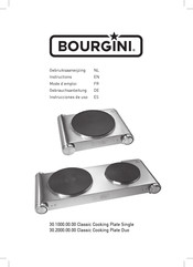 Bourgini 30.1000.00.00 Classic Cooking Plate Single Gebrauchsanleitung
