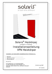 Systec Therm SOLARIS VFNH45ER550 Installationsanleitung