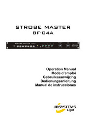 JB Systems Light STROBE MASTER BF-04A Bedienungsanleitung