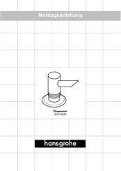 Hansgrohe 40418 Serie Montageanleitung