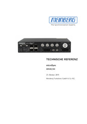 Meinberg microSync HR102/DC Technische Referenz