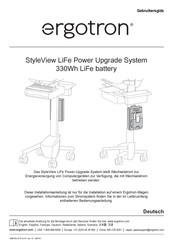 Ergotron StyleView LiFe Power Upgrade System Installationsanleitung