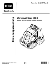 Toro 320-D 22337CP Bedienungsanleitung