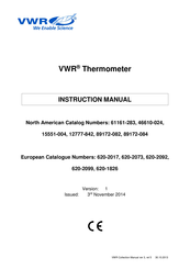 VWR 620-2099 Bedienungsanleitung