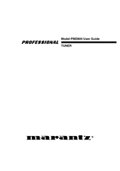 Marantz professional PMD800 Bedienungsanleitung