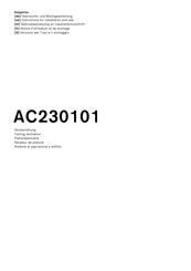 Gaggenau AC230101 Gebrauchs- Und Montageanleitung