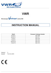 VWR VisiScope TL524 PI Bedienungsanleitung