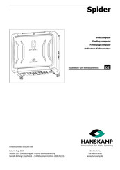 Hanskamp Spider Installation Und Betriebsanleitung