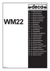 Deca WM22 Bedienungsanleitung