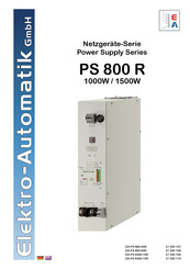 Elektro-Automatik PS 800 R series Handbuch
