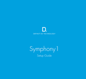 Definitive Technology Symphony 1 Bedienungsanleitung