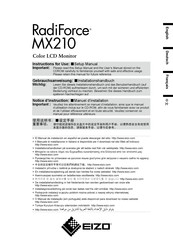 Eizo RadiForce MX210 Gebrauchsanweisung