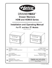 Hatco HDW-3B Installations- Und Bedienungshandbuch