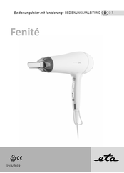 eta Fenité Bedienungsanleitung