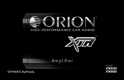 Orion XTR2502 Bedienungsanleitung
