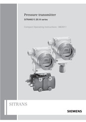 Siemens SITRANS P III serie Bedienungsanleitung