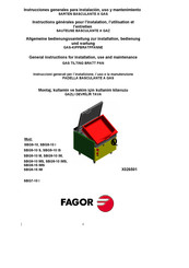 Fagor SBG9-15 IMS Bedienungssanleitung Zur Installation, Bedienung Und Wartung